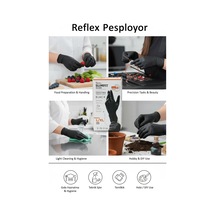 Reflex Slimfit Glove Eldiven Large Siyah 100'lü 1 Paket