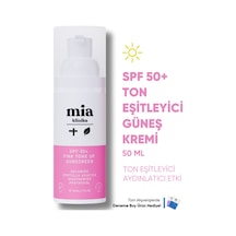 Mia Klinika Pink Tone Up Ton Eşitleyici Pembe Yüz Güneş Kremi SPF50+ 50 ML