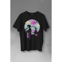 Samurai Chillhop Samuray Japonca Chill Baskılı Tişört Unisex T-shirt 001