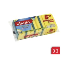 Vileda Yeşil Klasik Oluklu Bulaşık Süngeri 2 x 5'li