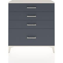 Arges Şifonyer 4 Çekmeceli 88x30x96 Aytaşı-antrasit Aytaşı