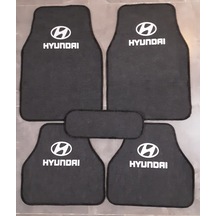 Hyundai I10 Logolu Füme Halı Paspas Çift Kat 460147466