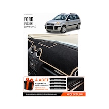 Ford Fusion 2009-2012 Uyumlu Torpido Koruma, Torpido Örtüsü, Torpido Kılıfı - Siyah Bej