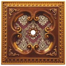 Kahve Eskitme Saray Tavan 60x60 Cm
