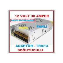 EYEPC Kamera Sistemleri İçin 12V 30 A Akım Korumalı Fanlı Adaptör