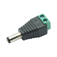 12V Dc 2.1X5.5 Mm Erkek Güvenlik Kamerası Klemensli Cctv Jak Konne