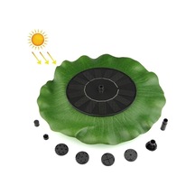 Rogfer Lotus Yaprağı Güneş Çeşmesi Açık Bahçe Yüzen Peyzaj, Boyut:28 Cm