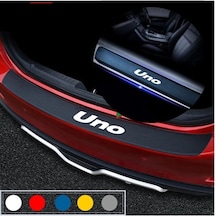 Fiat Uno İçin Uyumlu Aksesuar Bagaj Ve Kapı Eşiği Oto Sticker Karbon