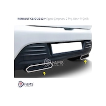 Renault Clio 4 2012 Üzeri Egzoz Çerçevesi 2 Prç. P.çelik+ Abs Hb