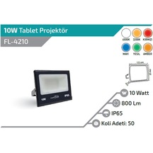 10w Tablet Smd Led Projektör Mavi