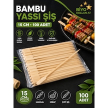 Bambu Şiş 15 Cm 100 Ad