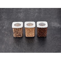 Güneş Kare Saklama Kabı 3X900 Ml Çok Renkli