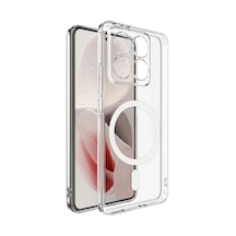 Xiaomi Mi 14t Pro Combo Sert Şeffaf Magsafe Kapak - Şeffaf -