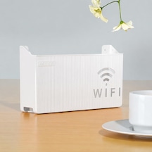 Dekoratif Modem Ve Kablo Saklama Kutusu - Duvara Monte Edilebilir Plastik Router Gizleyici, Ev Standart