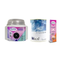 Kuaf Konserve Sir Ağda Pudralı 800 ML + Ekamix Konserve Ağda Isıtıcı + Ağda Bezi