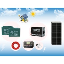 Yayla Karavan Bahçe Solar Sistem Mini Buzdolabı, Led Tv, Aydınlatma Güneş Enerji Sistemi