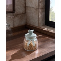 Madame Coco Kuşlu Silindir Kavanoz - Mint Yeşili - 650 Ml 8684427063538 Çok Renkli