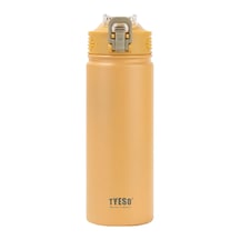Tyeso Active Color Vakumlu Termos Paslanmaz Çelik Gizli Pipetli 600ml Sarı