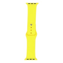 Watch 40mm Band Serisi Klasik Kordon Silikon Strap Kayış-sarı