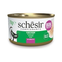 Schesir Tavuk Fileto Pişirme Suyunda Yetişkin Kedi Konservesi 70 Gr