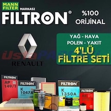 Renault Clio 3 1.5 Dcı Mann Filtron Filtre Bakım Seti 2005-2012 (495301338)