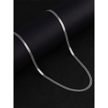 925 Ayar Gümüş Balık Sırtı Unisex Zincir 3 Mm