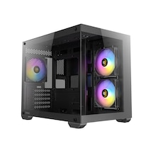 Cx600m Rgb, 270 Panoramik Temperli Cam, 3x120mm Rgb Fan Dahil, Çift Kamera Tasarımı, 360mm Radyatör Desteği, Led