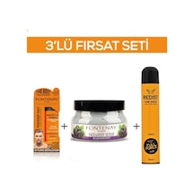 Fontenay Pudra Toz Wax Turuncu 20gr + Faceandbody Scrub Böğürtlen 350ml+saç Spreyi 2 400ml 3'lü Set