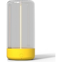 Reedark Led Manyetik Mini Işık, 360 Aydınlatma, 1500mah Pil, Dokunmatik Kontrol, Kamp/ev/restoran İçin Romantik Ambiyans, Şarjlı Şimşek Sarısı Sari