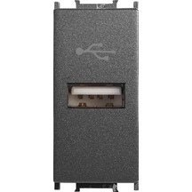 Viko Panasonic Modüler Füme Usb Konnektör Alt+kapak 1m - Wvtt14194dg-tr