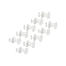 Skadıs Mini Plastik İtme Kancası Skadıs Pegboard İçin Uygundur , Beyaz, 19 Mm, 205.198.88-10&apos Lu Paket 100