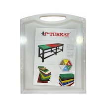 Türkay Polietilen Kesme Tahtası Tutmalı Beyaz 26.5X32.5X1Cm