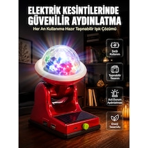 Çok Amaçlı Şarjlı Led Projektör Lamba Solar Enerjili Rgb Ambiyans Ve Parti Işığı