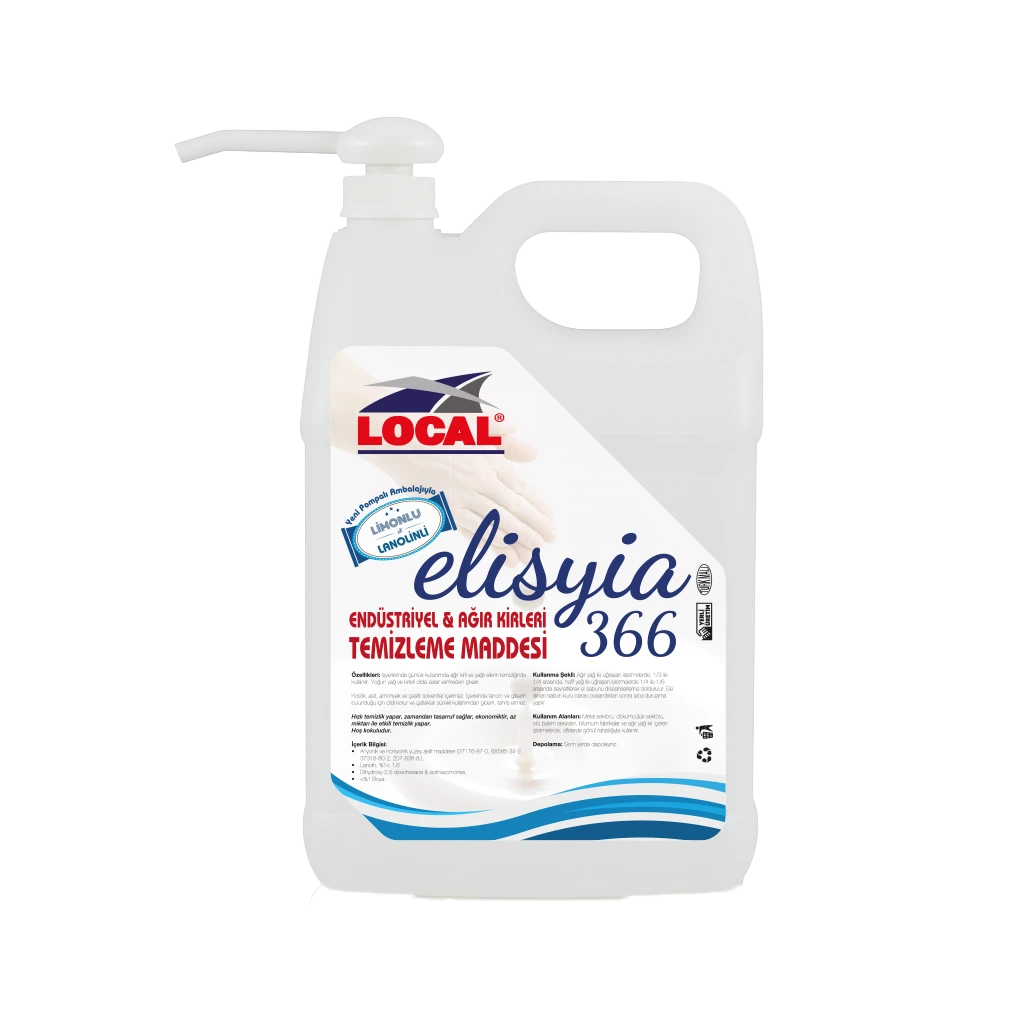 Local Elisyia E 366 Ağır Kirler İçin El Temizleme Kremi 3 Kg 1 Adet