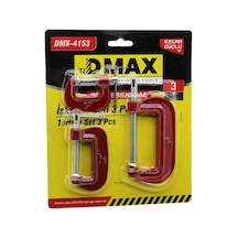 Dmax4153 3pcs Mini İşkence Mengene Seti Çelik Karbon 255075mm 72