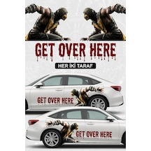 Mortal Kombat Scorpıon Yan Gövde Kaplama Sticker Çift - 864812045