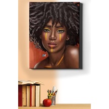 Webstyle Sayılarla Boyama Seti Kasnaklı Afrikalı Model 60 X 75 Cm