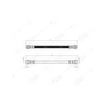 SVAC 100146 Arka Ara Fren Kaliperinde Fren Hortumu Sprinter 3T 903 , 4T 904 95-06 - Crafter Lt 35 96-