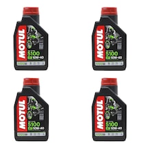 Motul 5100 10w40 4t Motosiklet Yağı 1 Lt 4 Adet