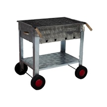 Metehan MTH-126 Maltız Izgaralı - Dört Tekerlekli Mangal