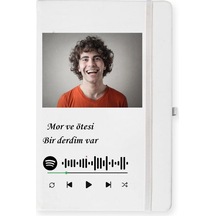 Kişiye Özel Spotify Barkod Tasarımlı Defter