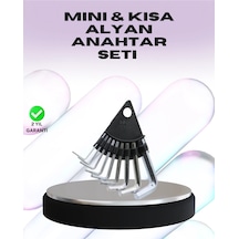 Diğer 9 Parça Alyan Anahtar Seti Farklı Metrik Ölçü Pratik Taşıma Renkli