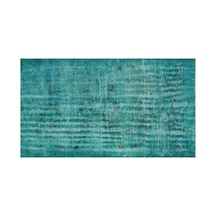 El Dokuması Vintage Yün-pamuk Turkuaz Halı 28615 121 X 210 Cm