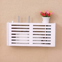 Sones Soket Yönlendirici Saklama Kutusu Set Üstü Kutu Dekorasyon Tv Dolabı Oturma Odası Bağlantı Kutusu, Boyut: 40,5x20,5x9,5 Cm Panjur