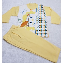 Candysbebe Sarı Bebek Pijama Takım Sarı