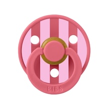 Bibs Studio Colour Block Kauçuk Emzik / Baby Pink & Coral 0-6 Ay Karışık Çok Renkli