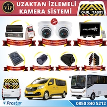 Profesyonel Servis Araç Kamera Seti 4 Kameralı Kayıtlı 1 TB Hard