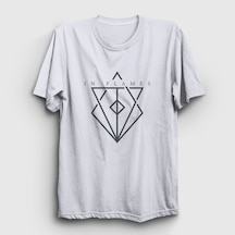Presmono Unisex Fire In Flames T-shirt Beyaz