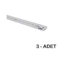 Mas 2350 Çelik Cetvel 50cm - 3 Adet