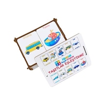 Taşıt Resimleriyle Zihinsel Becerileri Geliştiren Ahşap Oyuncak